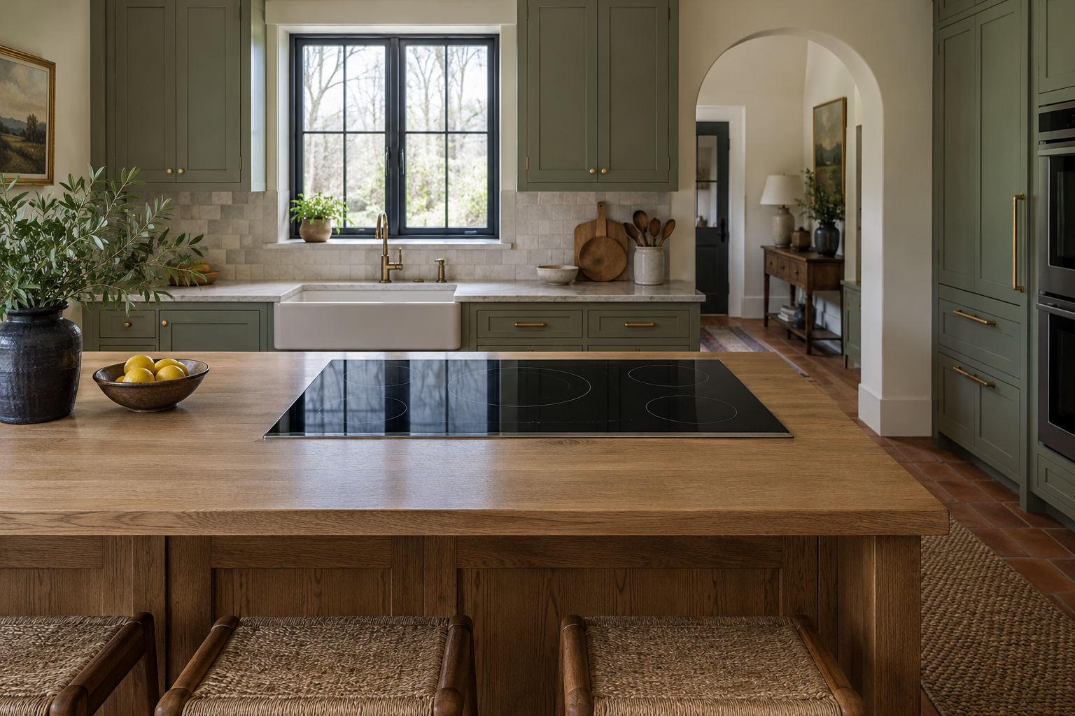 Illustrative Thermador cooktop in a residential kitchen — AI image for Sub-Zero Repair Golden’s Bridge